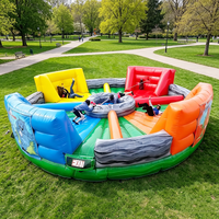 Jeu gonflable de défi Hippos Affamés pour team building d'entreprise, événements sportifs, compétition multijoueur de la force de la main et accessoires de compétition de capture de ballons