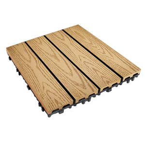 12 "X 12" Carreaux de terrasse en bois Wpc à emboîtement bricolage Carreaux de terrasse en bois composite en <span class=keywords><strong>plastique</strong></span> - Product Image 6