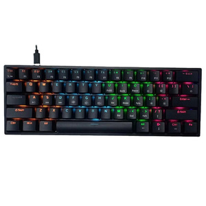 BAJEAL K101 Mechanical <b>Keyboard</b> 61 Keys RGB Backlit <b>Wired</b> Gaming <b>Keyboard</b> - Product Image 1