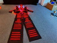 Светодиодный костюм робота-штаттлбёрда - Программируемый костюм с RGB-подсветкой для ночных клубов и сценических выступлений