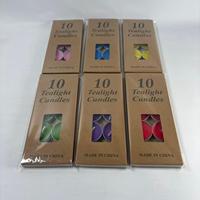 Bougies chauffe-plat rondes en aluminium multicolores pour organisateurs d'événements, faible MOQ, certifiées MSDS