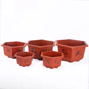 Wholesale High Quality Cheap Medium Sized Plastic Decorative Flower Pots Planters