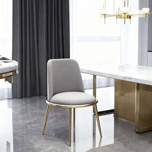 Vàng giọng bên ghế Nhung Màu Xanh bọc kim loại khung cổ điển ngả ghế ăn uống cho nhà ở cao cấp Nhà Hàng - Product Image 2