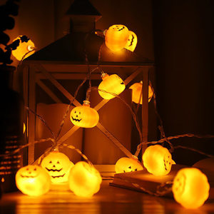Garden Party Holiday Christmas Lighting Decoración impermeable Luces de cadena de calabaza al aire libre - Product Image 2