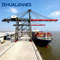 Grue portuaire à portique STS durable à faible entretien, longue durée de vie, machinerie de manutention portuaire sur quai, conception personnalisée