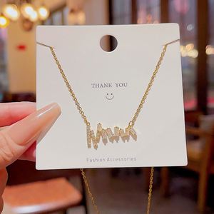 Tarnish Free Gold Plated No Fade Clavicle <b>Chain</b> Necklace for Women Irregular Geometric Zircon Geometric Stainless Steel Necklace - Product Image 3