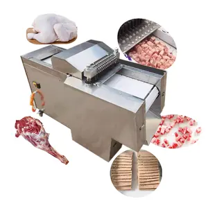 Máquina automática de corte de pollo, cortador de carne fresca, carne de ternera, cubitos, máquina de corte de carne de cerdo congelados, máquina de corte de aves de corral