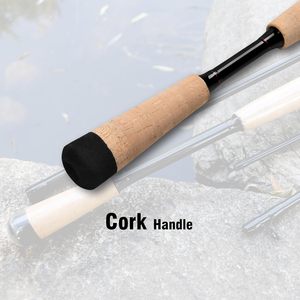 Canne à pêche longue portée en carbone, 3 sections, 3,3m, 3,6m, 3,9m, canne de voyage rigide pour la pêche au lancer - Product Image 5