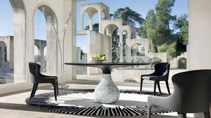 Table <span class=keywords><strong>à</strong></span> <span class=keywords><strong>manger</strong></span> ronde en marbre italien de luxe <span class=keywords><strong>moderne</strong></span>, maison, villa, restaurant, <span class=keywords><strong>Roche</strong></span> <span class=keywords><strong>Bobois</strong></span>, château, table <span class=keywords><strong>à</strong></span> <span class=keywords><strong>manger</strong></span> haut de gamme en forme de goutte d'eau - Product Image 5