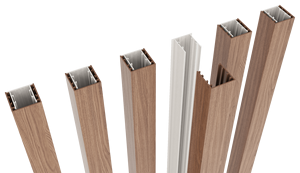 Painel de Revestimento de Parede em Alumínio Série 6000 50x25 40mm com Acabamento em Madeira, Impermeável, para Decoração de Porta de Garagem Externa, Dobrável e Cortável - Product Image 2