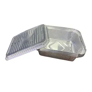 Aluminiumfolie-Lebensmittelbehälter mit Deckel Einweg-Nussbehälter aus Aluminiumfolie Aluminiumfolienbehälter