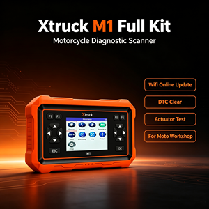 Escáner de Diagnóstico para Motocicletas Xtruck M1, Kit Completo, Actualización en Línea por Wifi, Borrado de DTC, Prueba de Actuador, para Talleres de Motos - Product Image 1