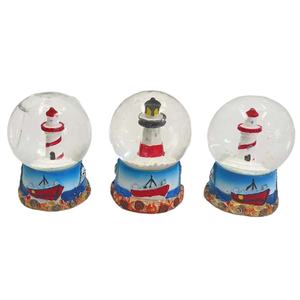 راتنج مخصص دولفين بحري قارب شراعي منارة كروتيا تذكار كرة الثلج - Product Image 1