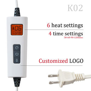 Alas pemanas leher dan bahu, tikar flanel lembut yang bisa dicuci dengan persetujuan ETL - Product Image 5