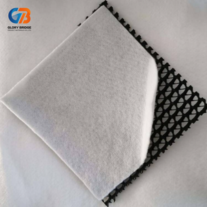 Géonetz composite de drainage en HDPE 3D avec <span class=keywords><strong>géotextile</strong></span> à fibres longues pour la collecte des eaux de drainage des décharges, des barrages et des jardins - Product Image 1