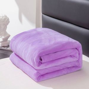 Luxury Eco-Friendly Flannel Blanket Knitted Comfortable Stylish Plain Design Printed Reusable Warm <b>Throw</b> Office Home Decorative - Product Image 2
