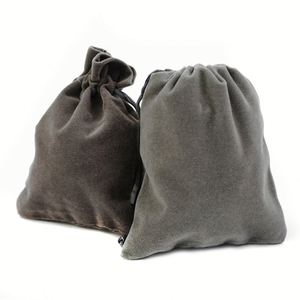 Sac de rangement pour bijoux en velours exquis, logo personnalisé, petite pochette à cordon pour pierres précieuses, montres, emballages de bijoux recyclables - Product Image 2