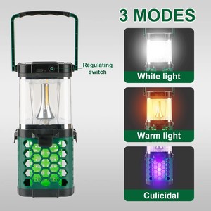 Linterna de Camping Solar Recargable TORCH 2 en 1, Luz LED, Mata Mosquitos, 3 Modos, Portátil, Luz UV, Clasificación IP65 - Product Image 2