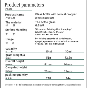 Bán sỉ 15ml 30ml đen nhựa đầu ống nhỏ giọt + trong suốt hình nón chai thủy tinh erlenmeyer chai - Product Image 6