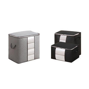 Gran capacidad marco de acero Oxford plegable dormitorio, tela edredón juguetes manta armario almacenamiento organizador caja bolsas de almacenamiento/ - Product Image 3