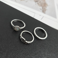 Aksesoris Fashion Terbaru Set Cincin 14 Buah Motif Langit, Tetesan Air, Bunga, dan Matahari