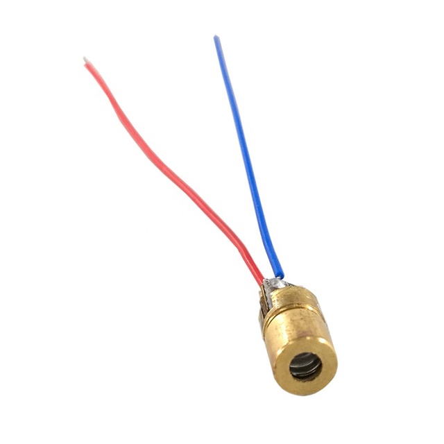 Mini Laser Diode 650nm 6mm 5V 5mW Adjustable Laser Dot Diode Module Red Copper Head