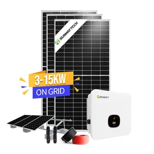 5kw 8kw 10kw full of grid sola energy system 10000w 20000kv on grid solar generator with solar panels