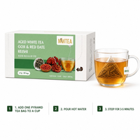 Fabrieksdirect Goji Berry Rode Dadel Witte Thee Piramide Thee Zakjes Zonder Toegevoegde Suiker Natuurlijk Laag Cafeïnegehalte Kruidenthee Groothandel