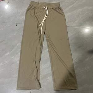 Pantalon long ample pour <span class=keywords><strong>femme</strong></span>, taille haute, coupe droite, avec cordon <span class=keywords><strong>de</strong></span> serrage, style décontracté, collection Printemps-Été - Product Image 3