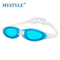 Lunettes de natation de base pour l'entraînement, anti-buée, avec coque confortable, large application pour piscine et plage, logo personnalisé