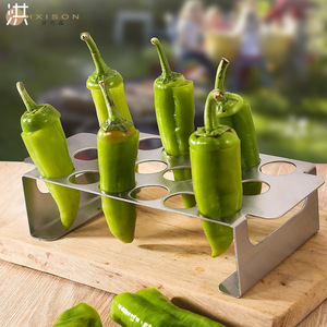 <span class=keywords><strong>Jalapeno</strong></span> nướng Rack-thép không gỉ rang chảo cho Nướng Nấu ăn gà chân & cánh lò hút thuốc & rang xay - Product Image 5