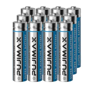 PUJIMAX 12PCS Super Alkaline Batteries Mercury Free And Environmentally Friendly LR03 AAA 1.5V Disposable Batteries For Toy Cars