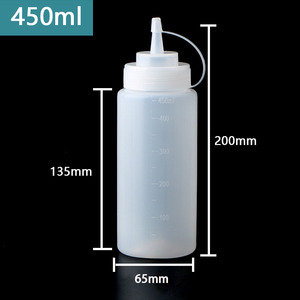 Bán buôn 240ml 360ml 450ml 500ml 680ml 800ml 1000ml cấp thực phẩm PE nhựa bóp chai nước sốt với quy mô - Product Image 5