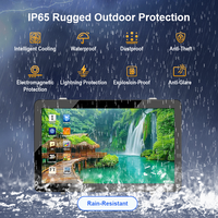 Pantalla LCD Táctil Digital de 43 Pulgadas para Exteriores, Resistente al Agua IP65, Señalización Digital Montada en Pared, Gráficos Animados, Publicidad Interactiva