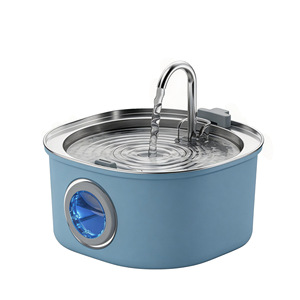 Fontaine à eau automatique pour animaux de compagnie en acier inoxydable 3,2 L, circulation automatique, ronde, pour chiens et chats - Product Image 2