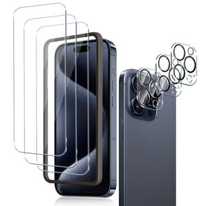 Iphone 15 और 16 श्रृंखला के लिए पूर्ण कवरेज एचडी टेम्पर्ड ग्लास स्क्रीन सुरक्षात्मक फिल्म - Product Image 1