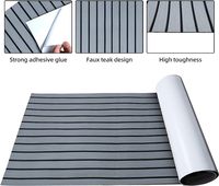 Woowave 2026 Nouveau Revêtement de Sol en Mousse EVA Antidérapante pour Bateaux, Tapis de Pont Auto-Adhésif Imperméable Effet Teck pour Yachts et Bateaux