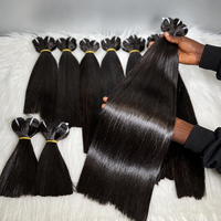 Paquete de Cabello Humano Virgen Natural de Vietnam, 15A, de un Solo Donante, 100% Cabello Humano Natural, Doble Trama, Cutícula Alineada, Ondulado Natural, Cabello Humano Natural de Camboya