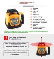 Niveau laser rotatif automatique de précision 1 mm de qualité industrielle OEM, 500 m, auto-nivelant, laser rouge