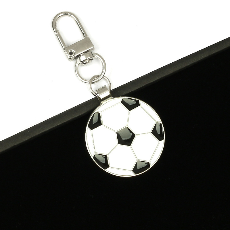 Loquet de porte style football/noir et blanc