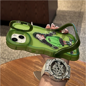 Skateboard Girl Print <span class=keywords><strong>Invisible</strong></span> Double Holder Wave Edge TPU Funda para teléfono móvil para Iphone X Xr Xs 11 12 13 14 15 16 Pro 17 - Product Image 4