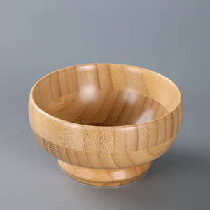 Bamboo Bowls Natural Color Handmade Rice Soup Fruit Bowl Home Tableware New Chinese Style - Product Image 1