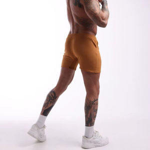 Calzoncillos Bóxer para Hombre, 100% Algodón, Color Mostaza, Transpirables, Suaves y Cómodos, Cintura Elástica, Tallas 48-66, Venta al Por Mayor, ODM - Product Image 1