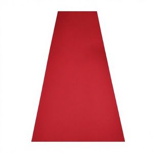 Tapis d'exposition rouge en stock, 2 mm, résistant à l'usure, coloré, pour couloirs, escaliers et zones à fort trafic - Product Image 1
