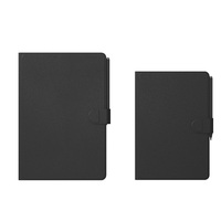 Tablette d'écriture LCD 12 pouces avec étui en cuir noir de qualité supérieure - Blocs-notes autocollants pour usage professionnel et bureautique