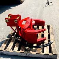 WIGON Cisaille à arbres pour mini-excavatrice, modèle populaire et très vendu, avec grappin de coupe de bois