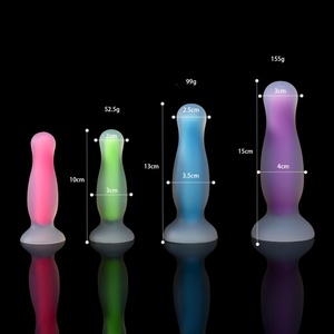 Nuevo Tipo de Dildos Luminosos de Colores, Tapón Anal Vestibular de Silicona, Dildo de Masturbación Femenina, Juguetes Sexuales para Mujeres - Product Image 6