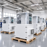 Boîtier de commande en acier galvanisé à température contrôlée, panneaux transparents, protection étanche IP65 pour utilisation intérieure et extérieure