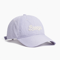 Casquettes de baseball personnalisées en nylon vierges à 6 panneaux, imperméables, avec boucle coulissante, dos extensible en maille perforée au laser