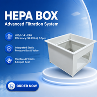 Boîtier de sortie d'air HEPA à prix compétitif pour systèmes de ventilation et de filtration d'air pour conduits de plafond de salle blanche